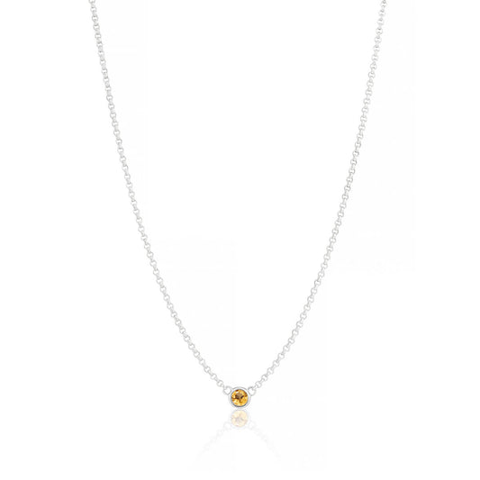 November Birthstone Citrine Necklace