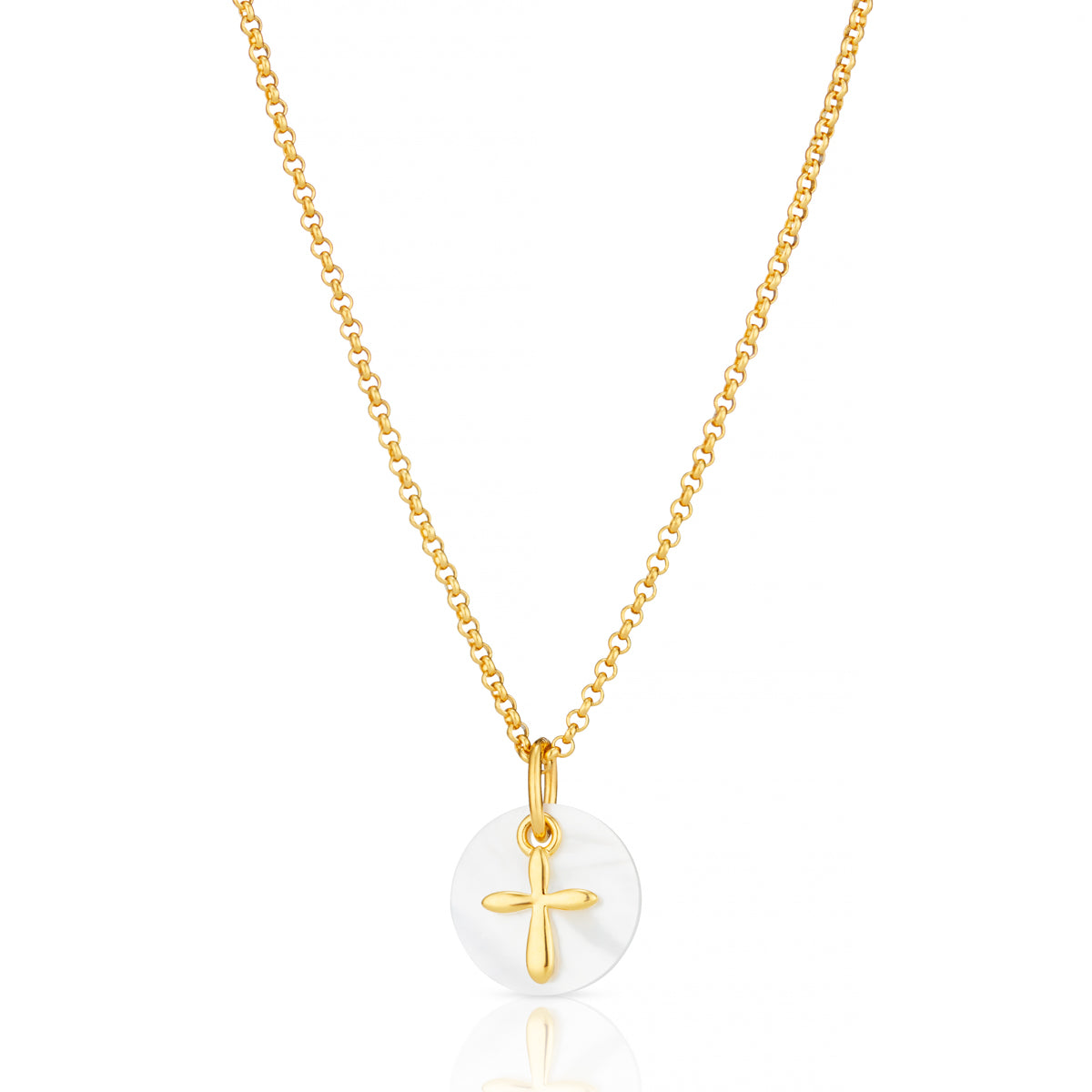 Hope Cross Necklace Gold Plated Children's Jewelry Molly
