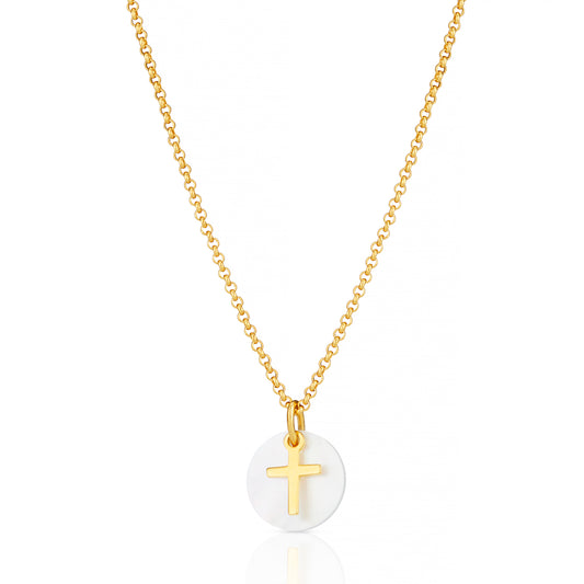 Hope Signature Cross Necklace - Gold-Plated