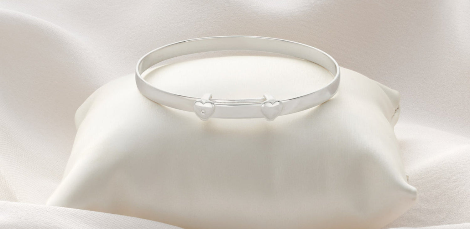 Silver Baptism Bangles
