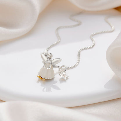 My First Diamond White Fairy Necklace