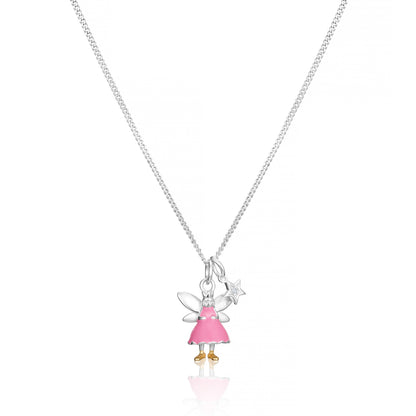 My First Diamond Pink Fairy Necklace