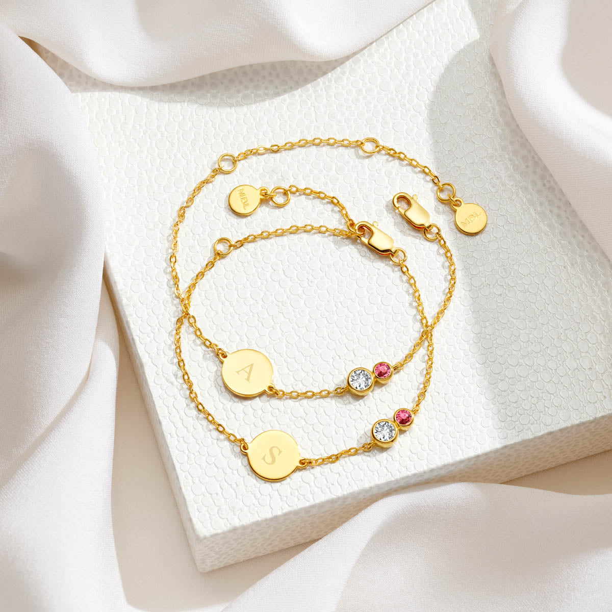 Forever Together Gold Vermeil Gemstone Bracelet Gift Set
