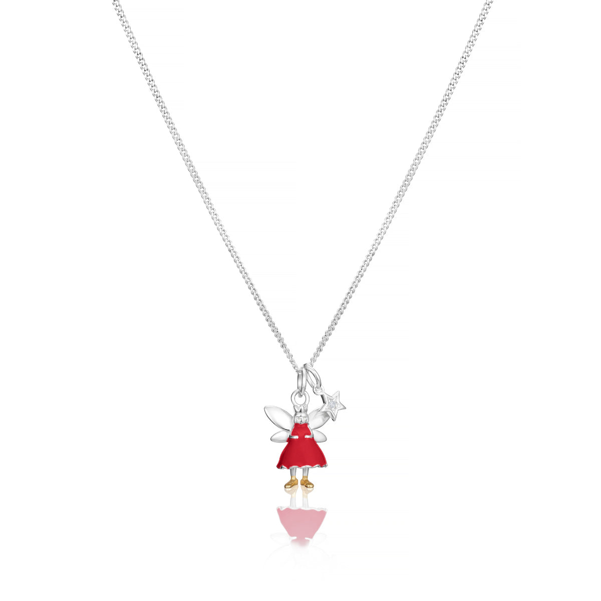 The First Diamond Christmas Fairy Necklace