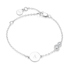 Forever Together White Topaz Gemstone Bracelet - Sterling Silver