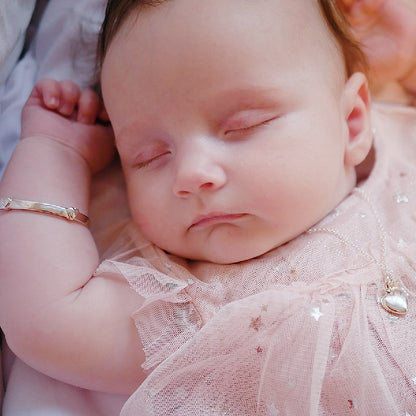 Personalized Baby's First Diamond Gift Set — Sterling Silver