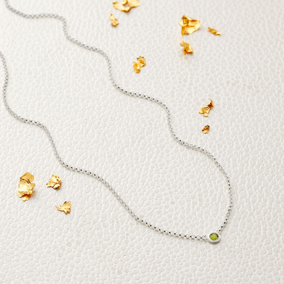 August Birthstone Peridot Necklace