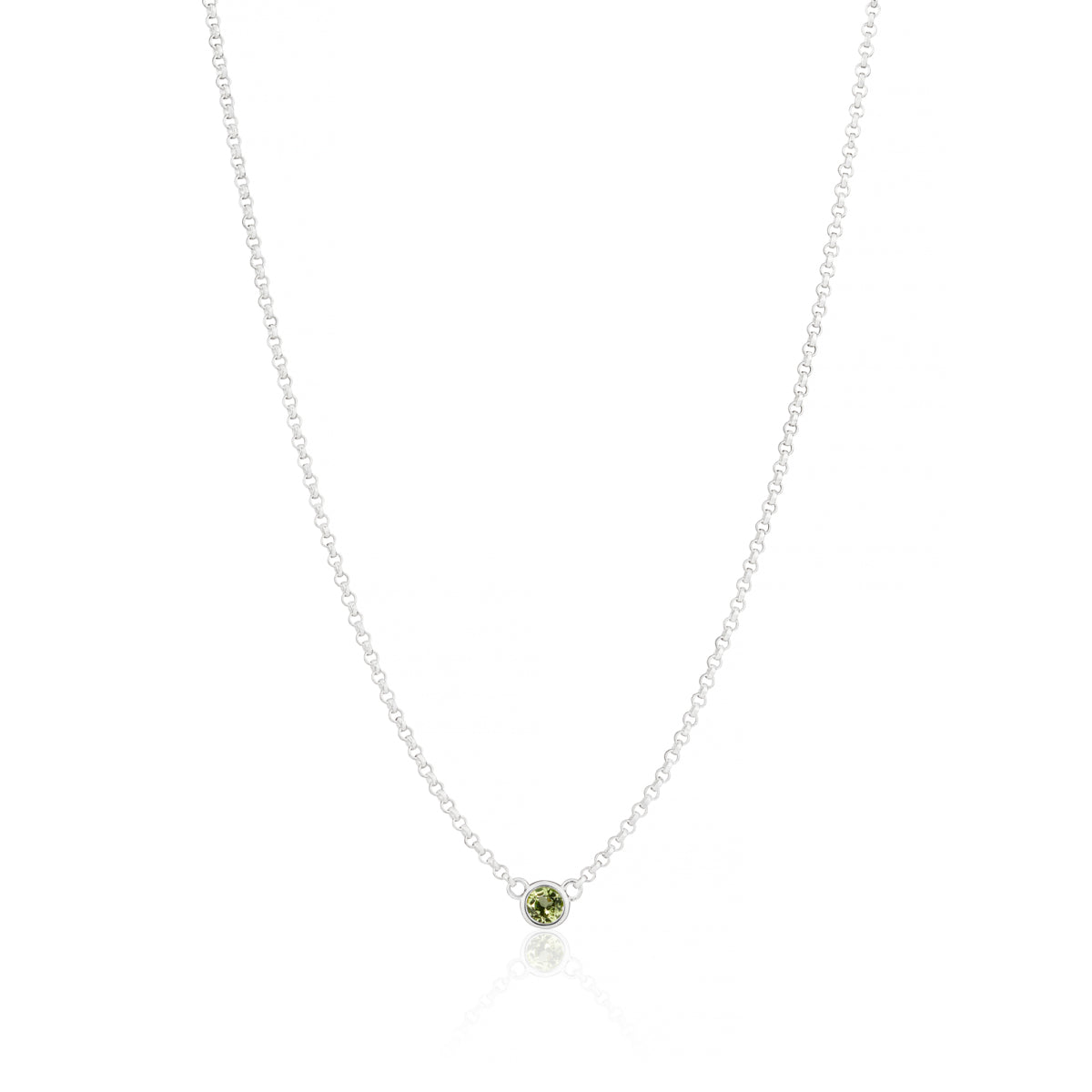 August Birthstone Peridot Necklace