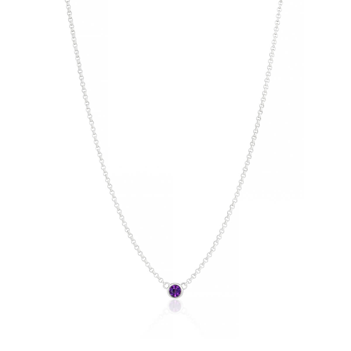 February Birthstone Amethyst Necklace