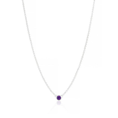 February Birthstone Amethyst Necklace