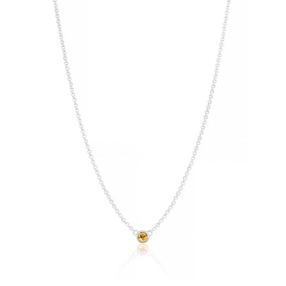 November Birthstone Citrine Necklace