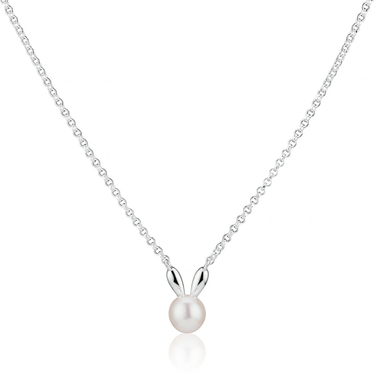 Bunny Rabbit Necklace - Sterling Silver