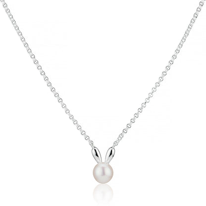Bunny Rabbit Necklace - Sterling Silver