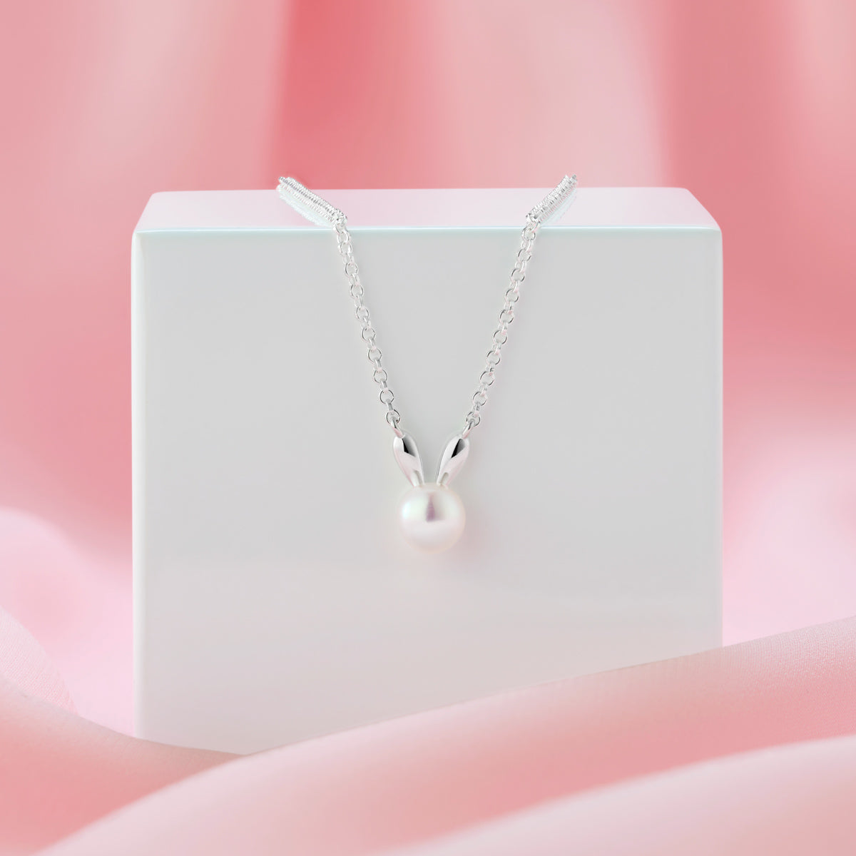 Bunny Rabbit Necklace - Sterling Silver
