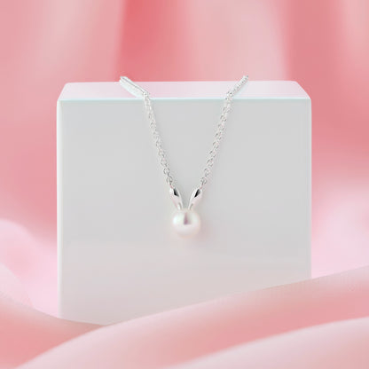 Bunny Rabbit Necklace - Sterling Silver