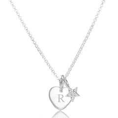 Personalized My Little Star Heart Necklace