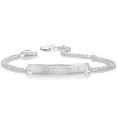 Personalized My First Diamond Identity Bracelet