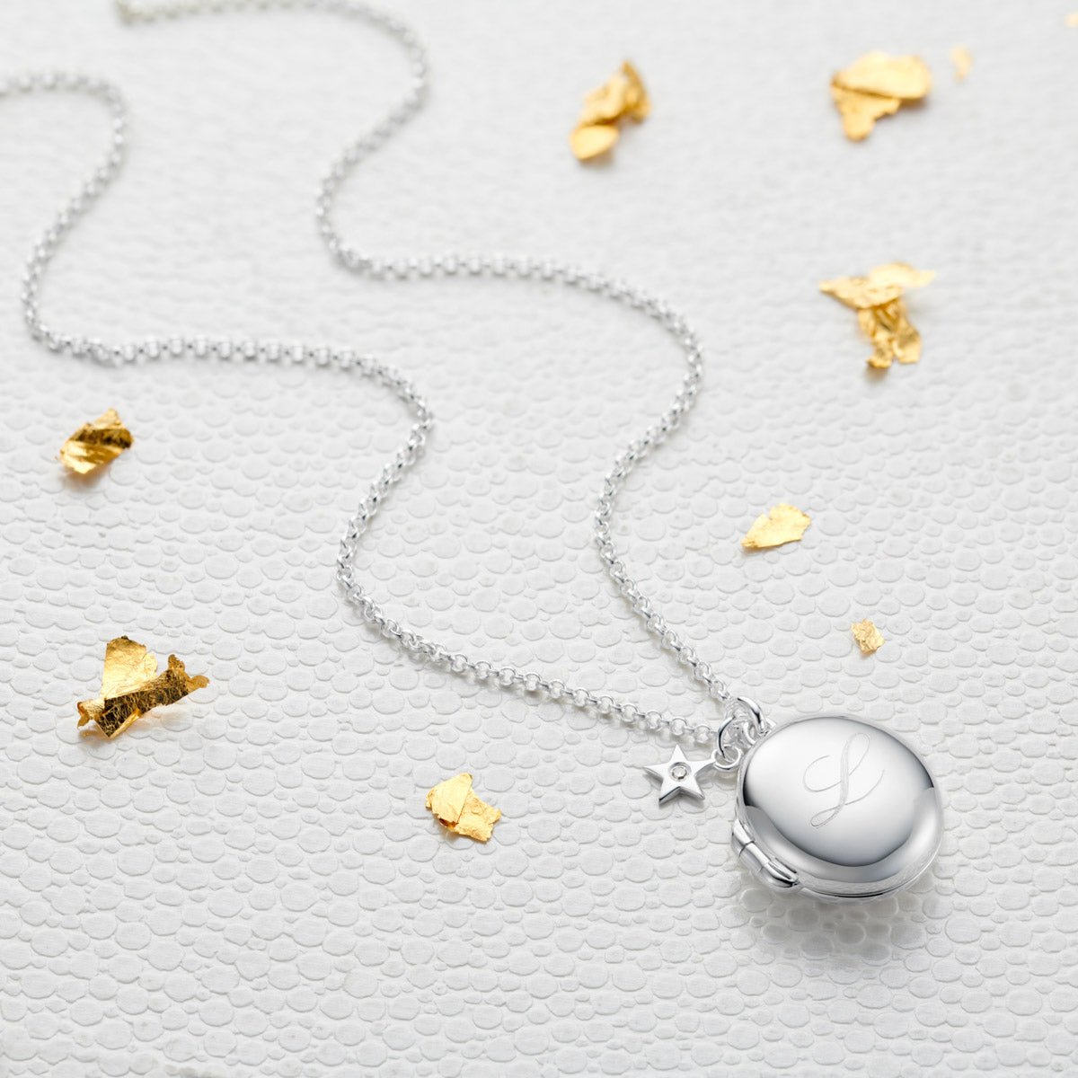 Personalized Secret Message Diamond Locket Necklace