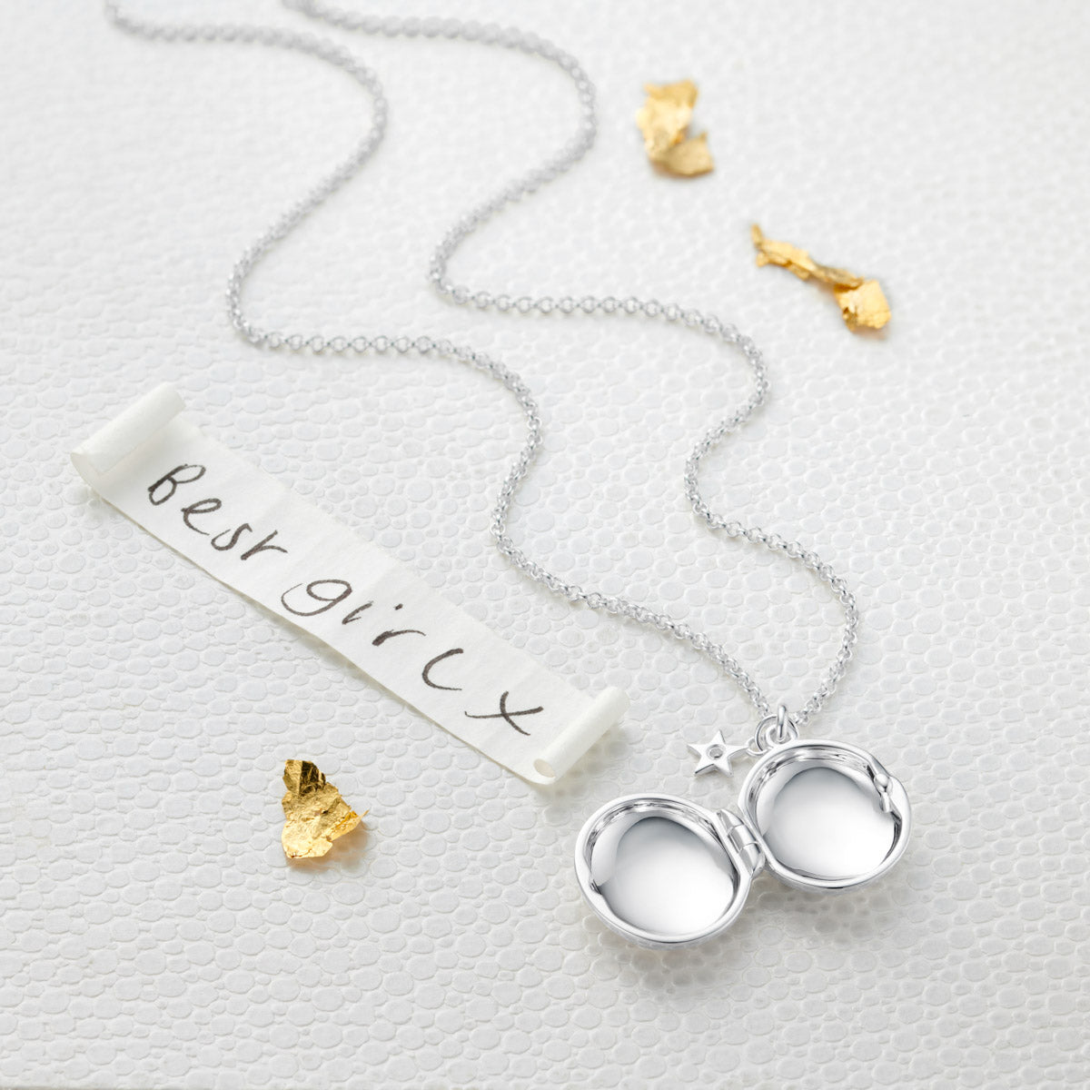 Personalized Secret Message Diamond Locket Necklace