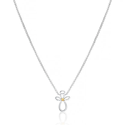 November Birthstone Guardian Angel Citrine Necklace