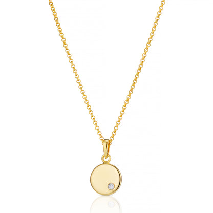Heirloom Diamond Necklace - Gold-Plated