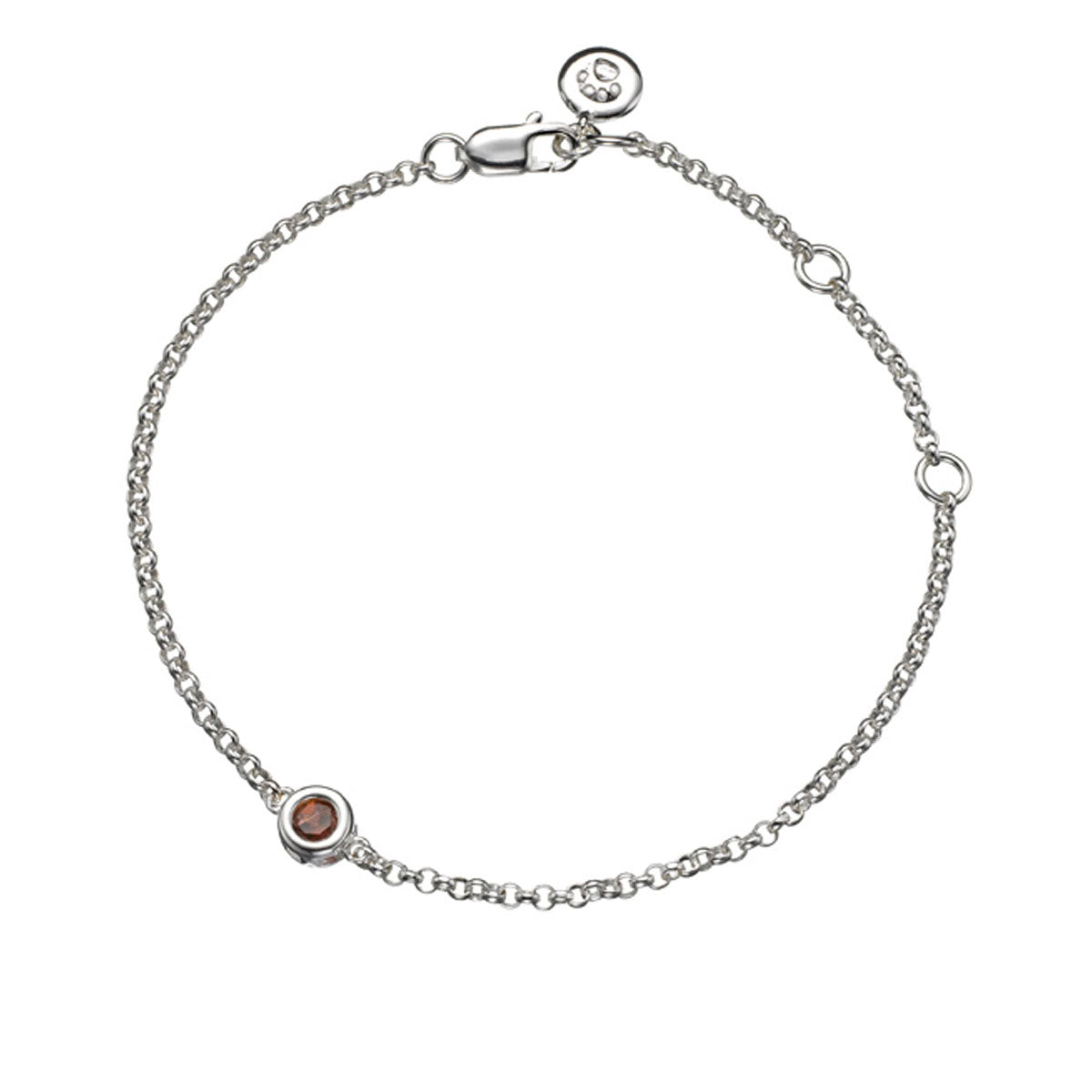January Birthstone Garnet Bracelet