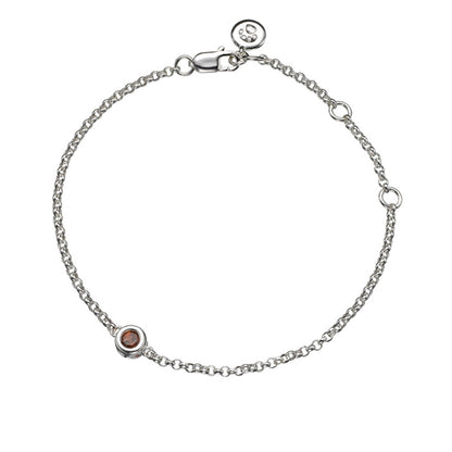 January Birthstone Garnet Bracelet