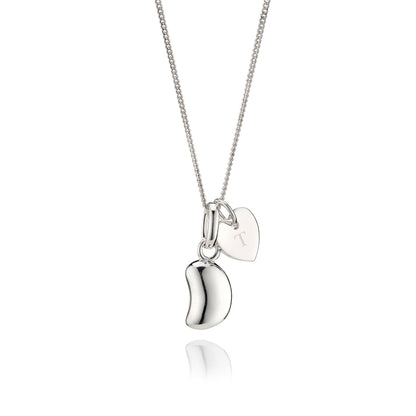 Personalized Jelly Bean Heart Necklace