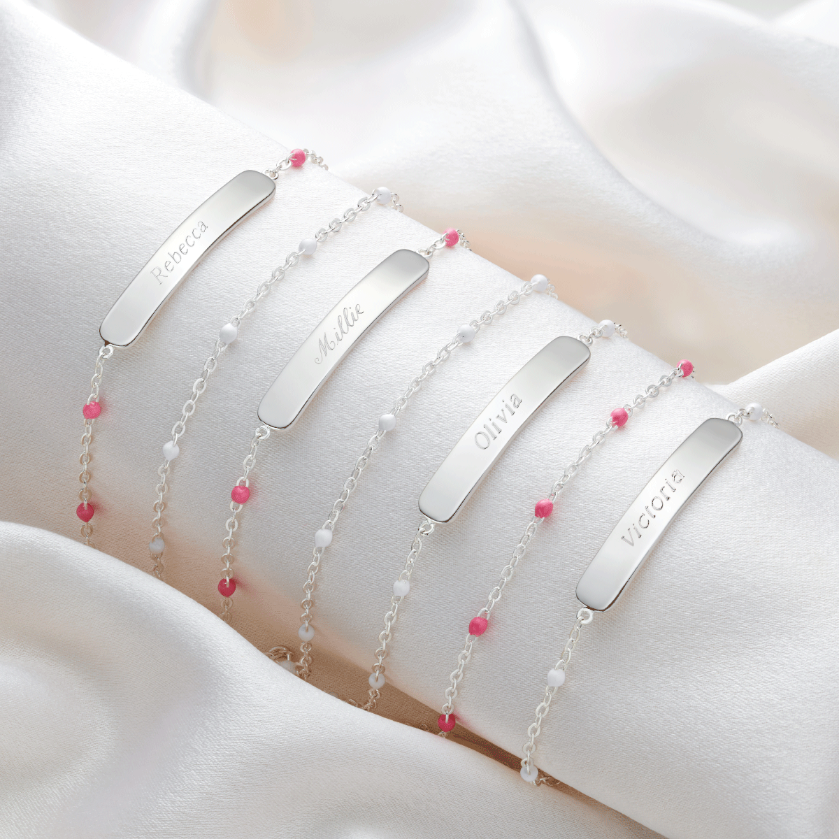 Little Treasure White Bracelet - Sterling Silver