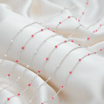 Little Treasure Pink Necklace - Sterling Silver