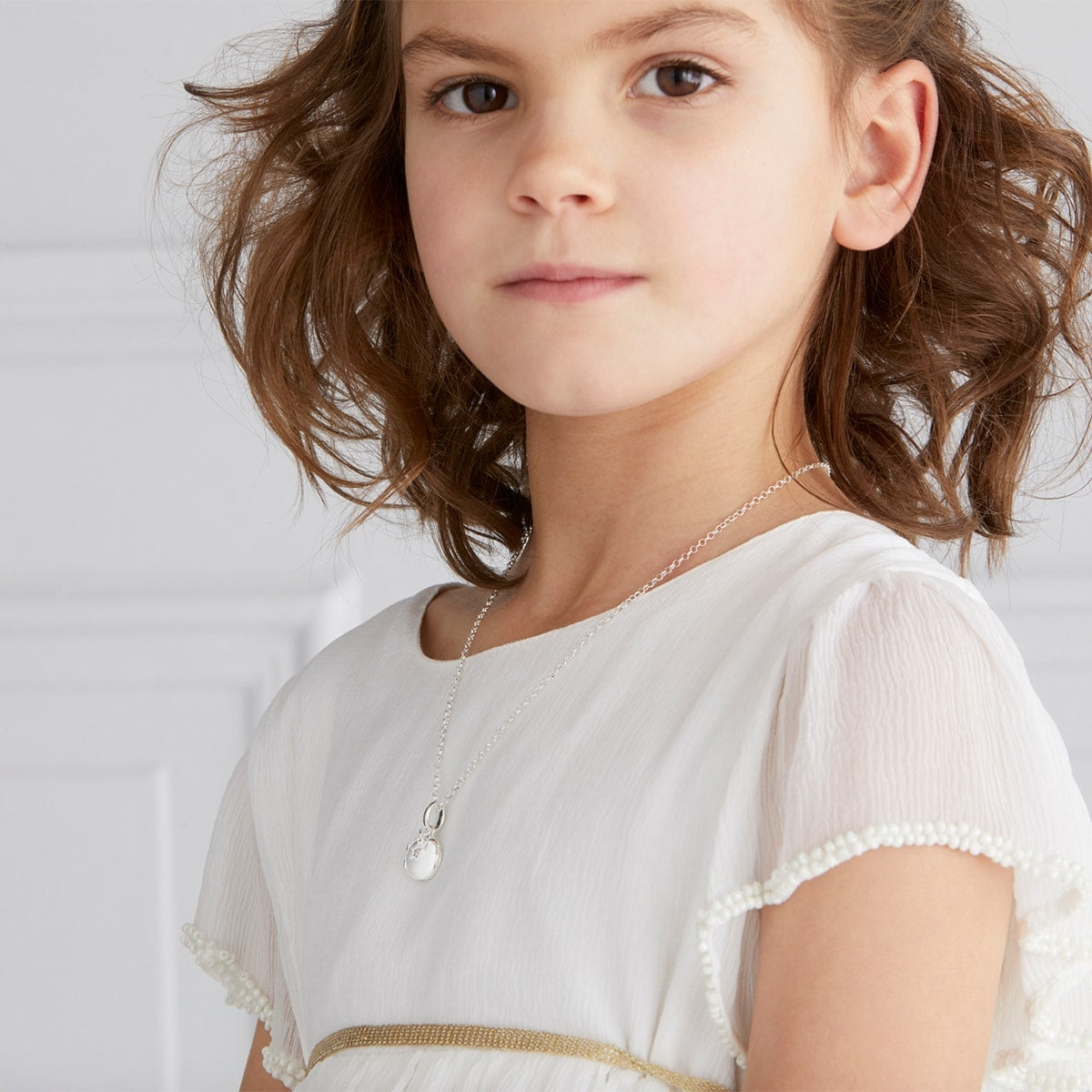 Small Personalized Diamond Locket Necklace