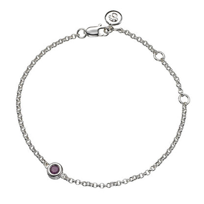 July Birthstone Ruby Bracelet