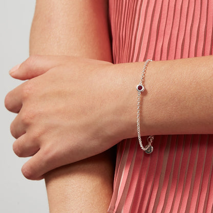 July Birthstone Ruby Bracelet