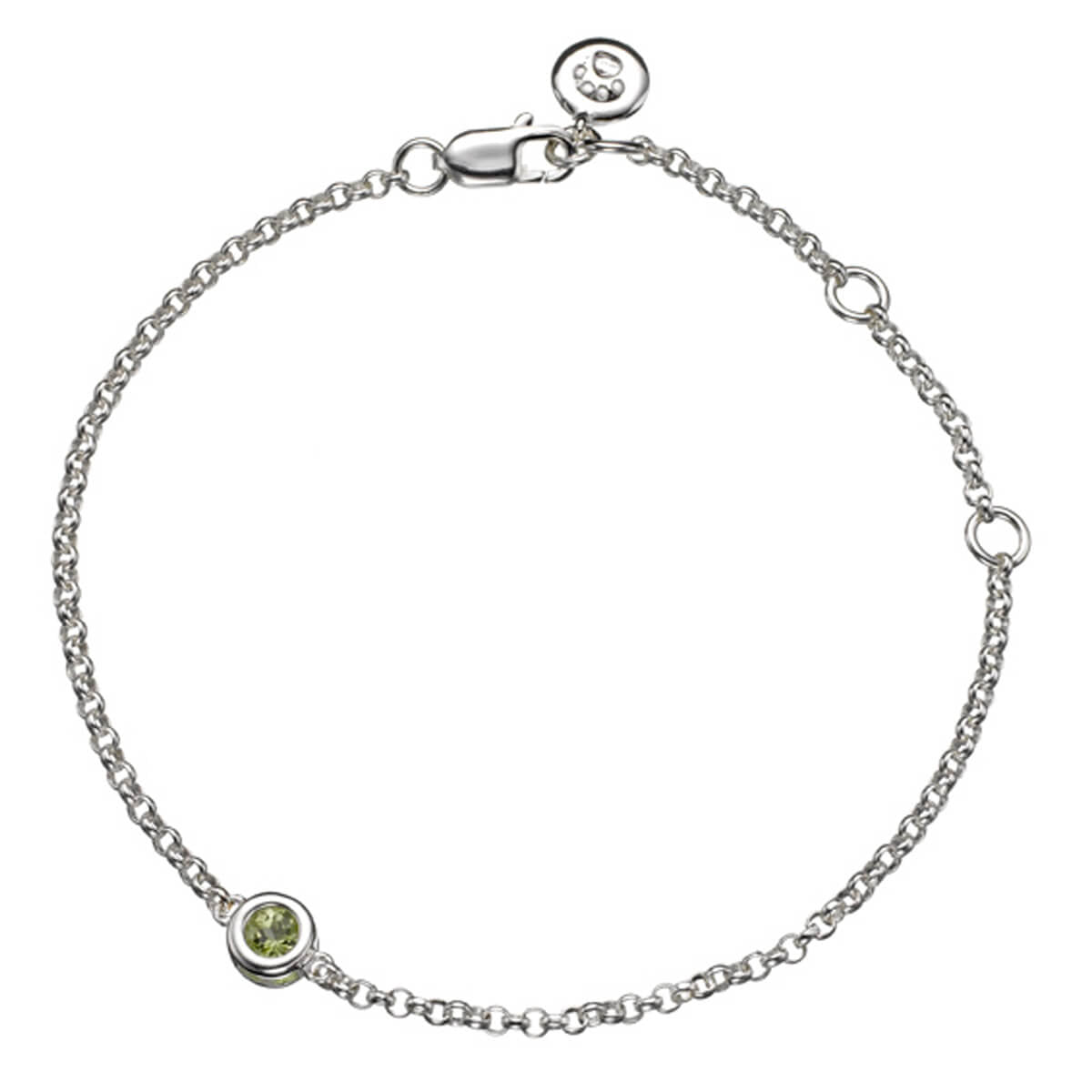 August Birthstone Peridot Bracelet