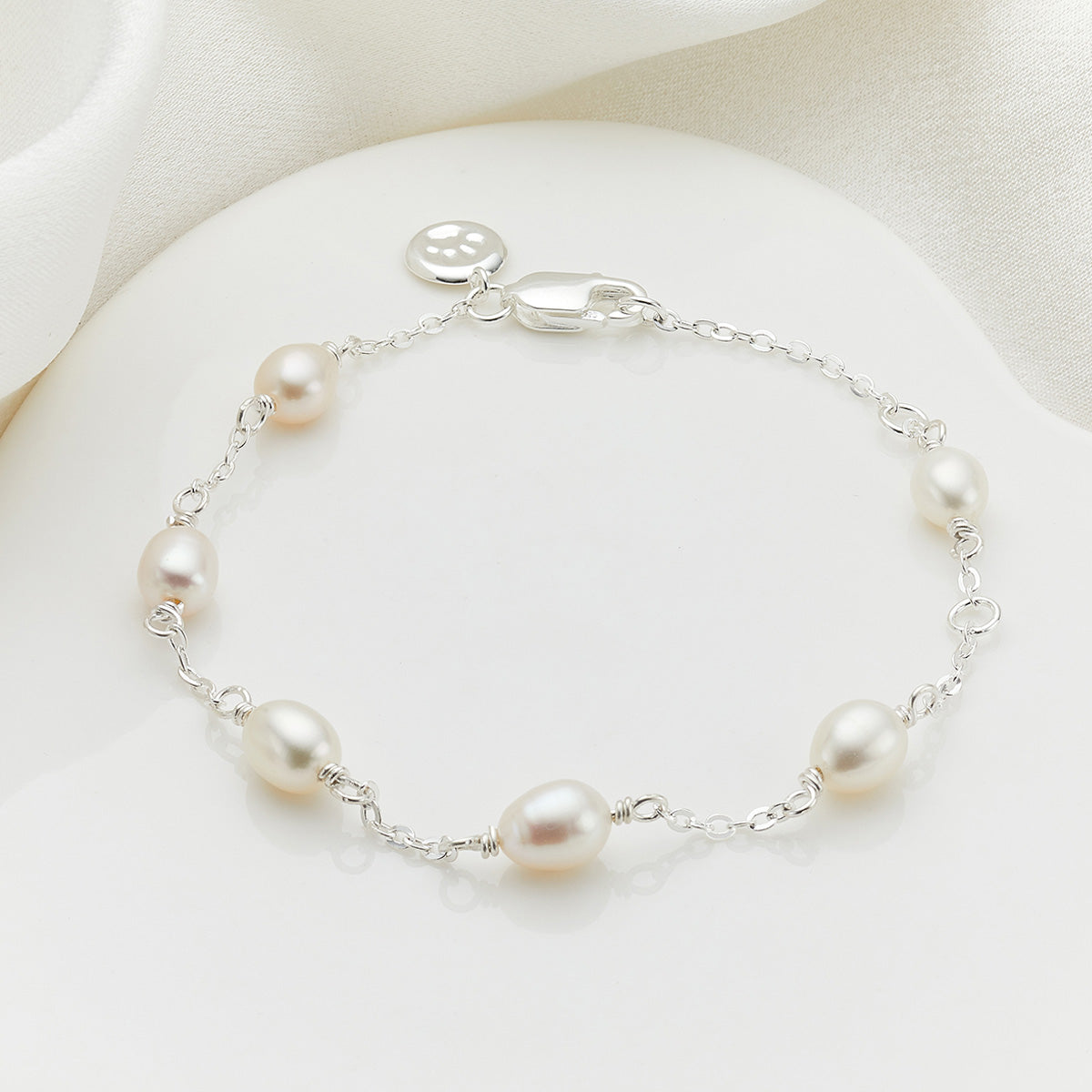Freshwater Pearl Station Bracelet