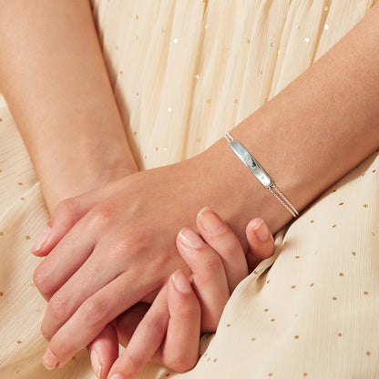 Personalized My First Diamond Identity Bracelet