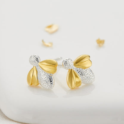 Honey Bee Earrings - Sterling Silver