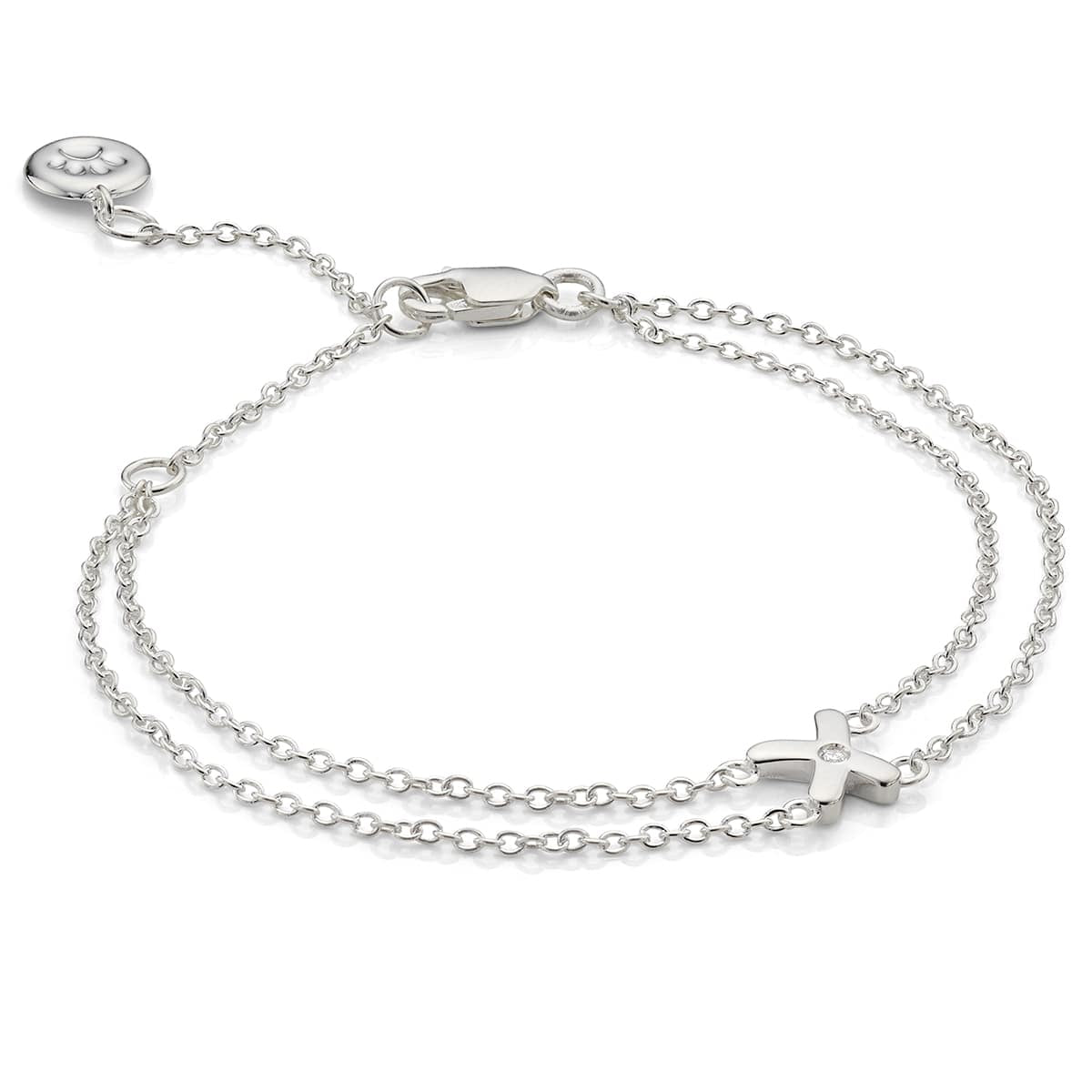 My First Diamond Kiss Bracelet - Sterling Silver