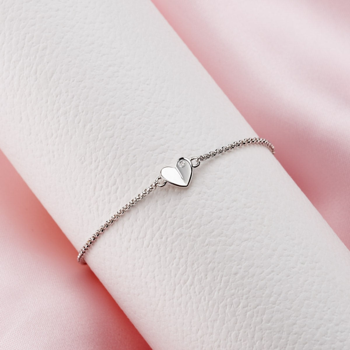 Adored Heart Diamond Bracelet