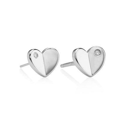 Adored Heart Diamond Earrings
