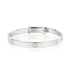 Personalized Forever Diamond Baptism Baby Bangle