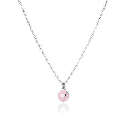 I Heart You Pink Pendant Necklace