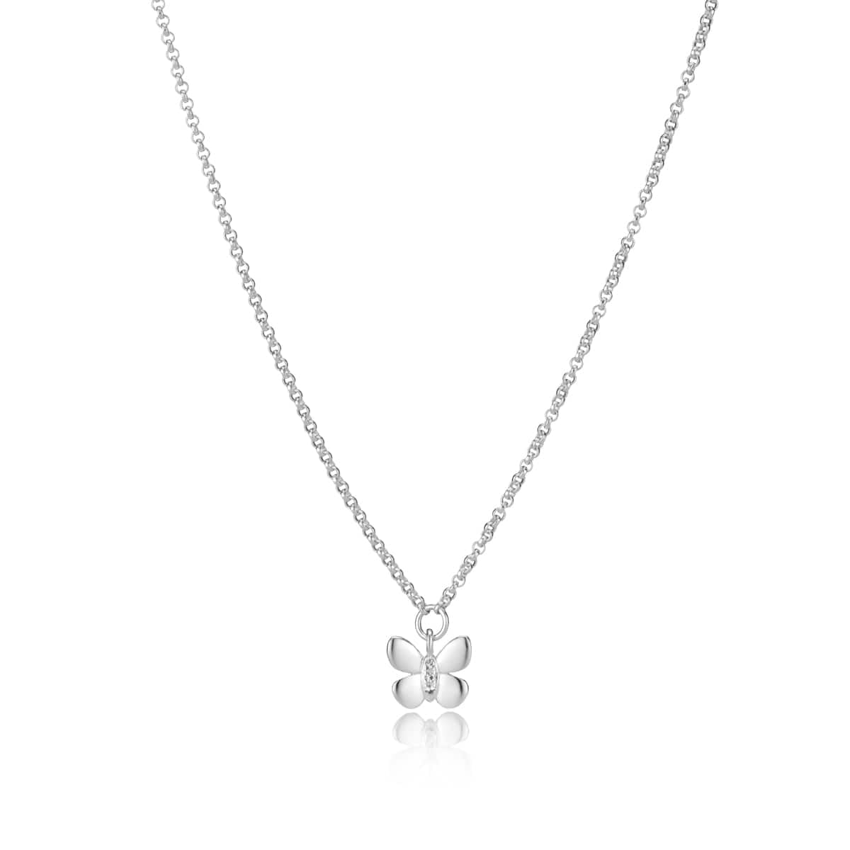 Monarch Butterfly Necklace - Sterling Silver