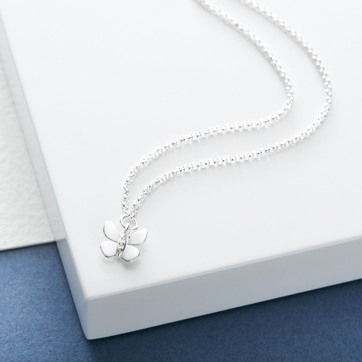 Monarch Butterfly Necklace - Sterling Silver