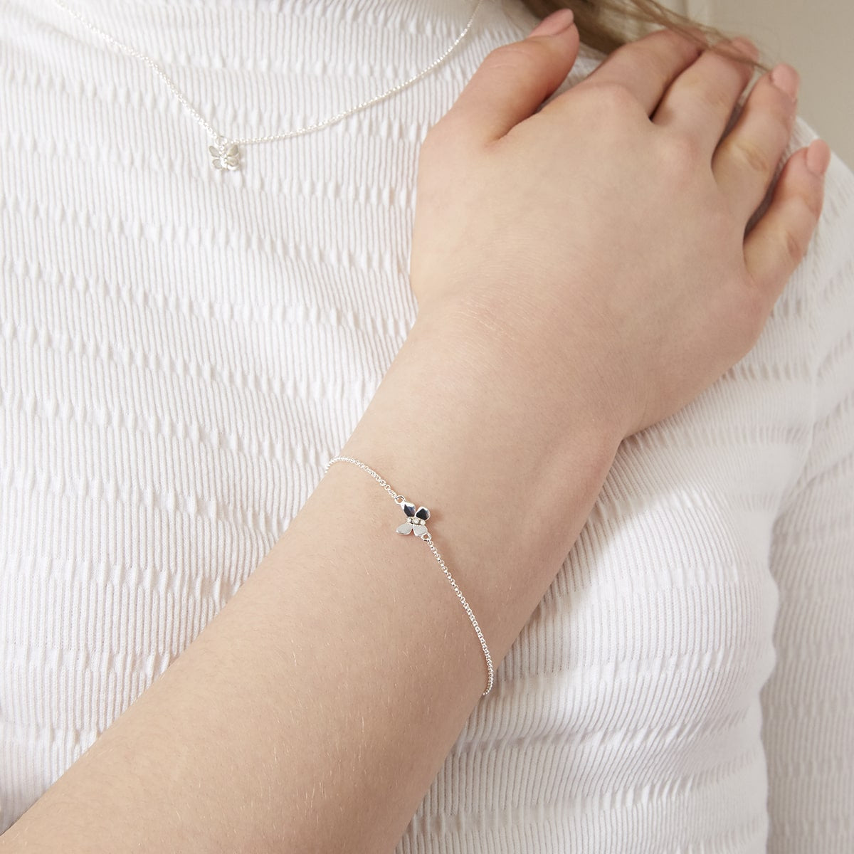 Monarch Butterfly Bracelet - Sterling Silver