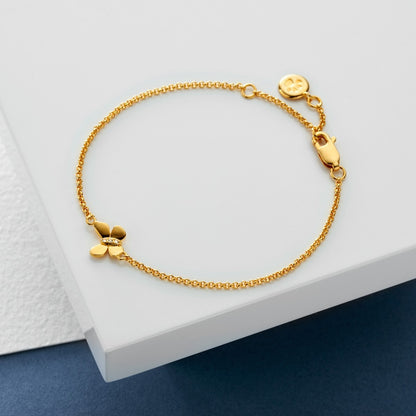Monarch Butterfly Bracelet - Gold-Plated
