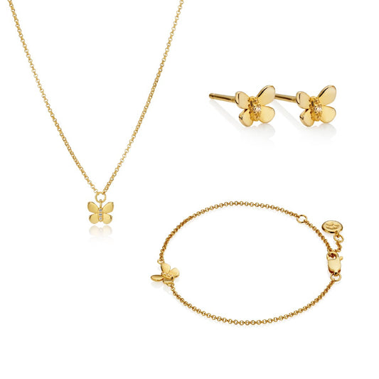 Monarch Butterfly Gift Set - Gold-Plated