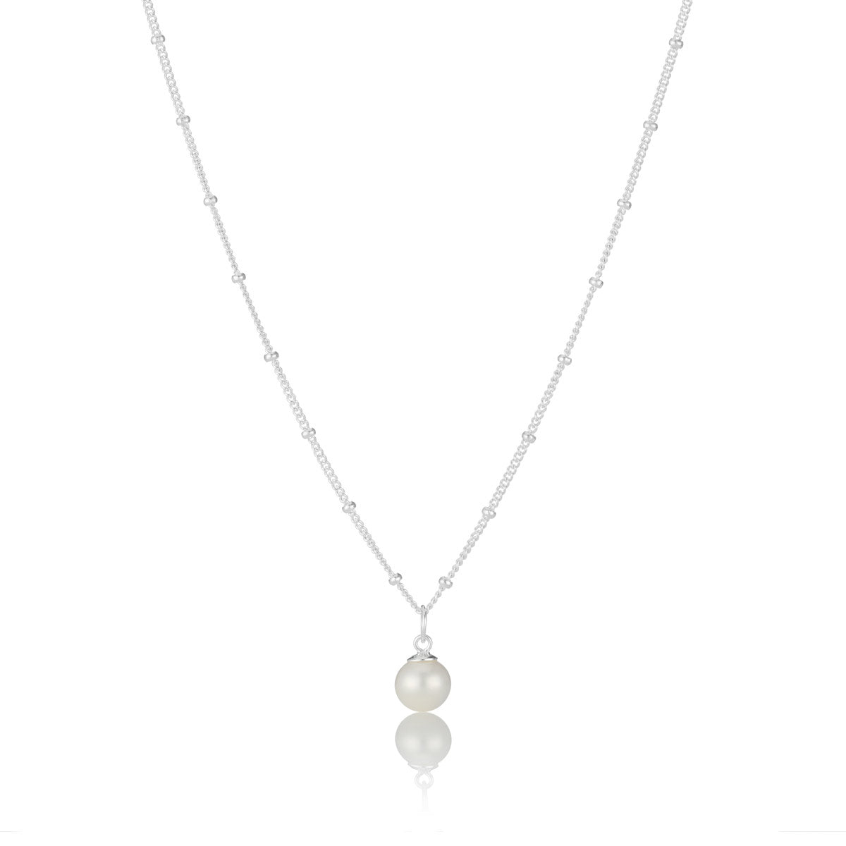 Confetti Pearl Necklace - Sterling Silver