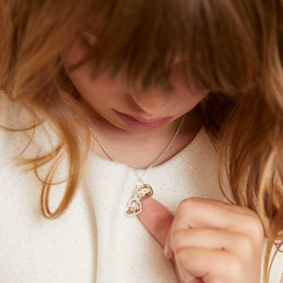 Personalized November Birthstone Citrine Locket Necklace