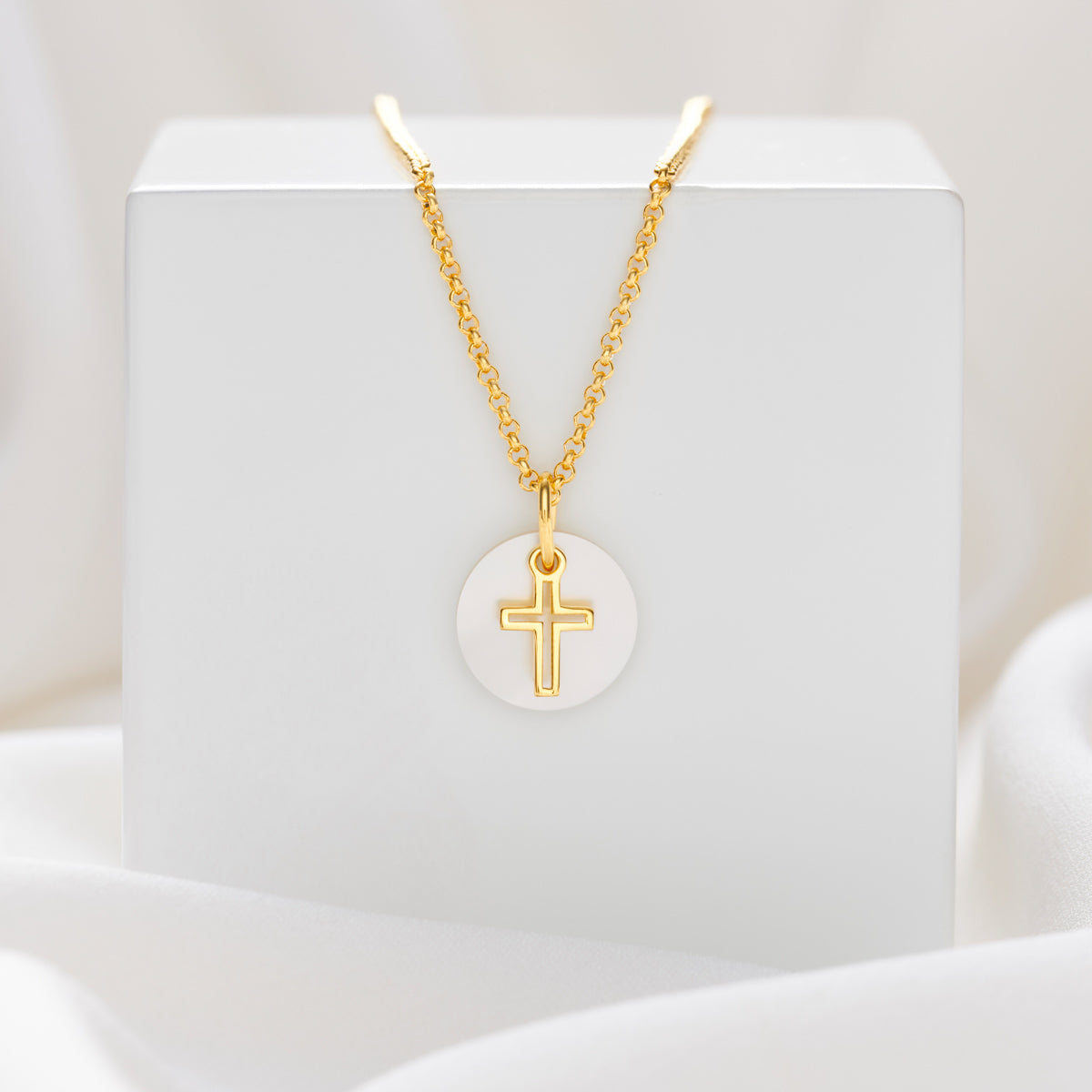 Hope Open Cross Necklace - Gold-Plated